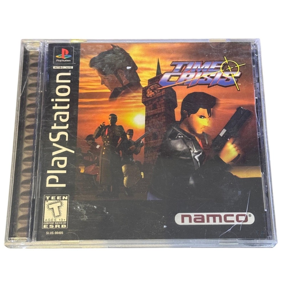 Time Crisis Sony PlayStation PS1 Game Namco SLUS-00405 NTSC U/C Jewel Case